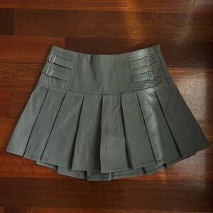 Princess Polly Grey Pleated Skirt
